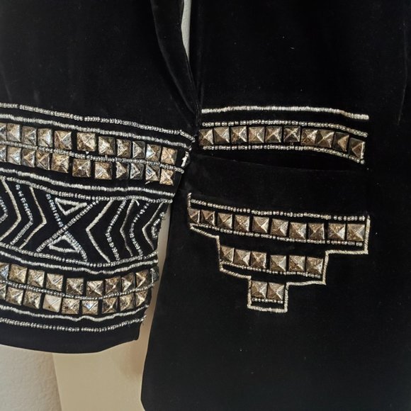 ABSOLUTELY GORGEOUS Roja Velvet Jacket Size L - Picture 3 of 4